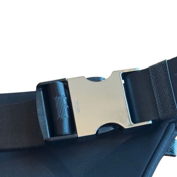PRADA Authentic Re-Nylon and Saffiano Leather belt bag W/ Authentication Card - Picture 11 of 13